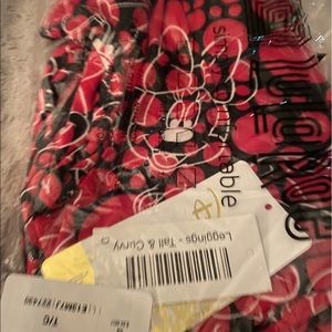 Lularoe  Disney Minnie mouse tall and curvy leggings new with tags